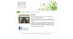 Desktop Screenshot of elitebeautysawston.com